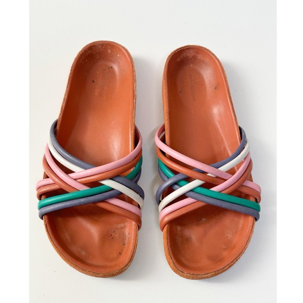 Isabel Marant Slide Sandal Hellya Strappy Size 38/8 - Picture 1 of 11